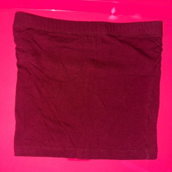 Dark Red Tube Top - Picture 1 of 2